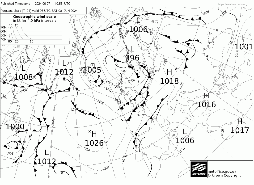 Ukmo Surface Pressure Charts